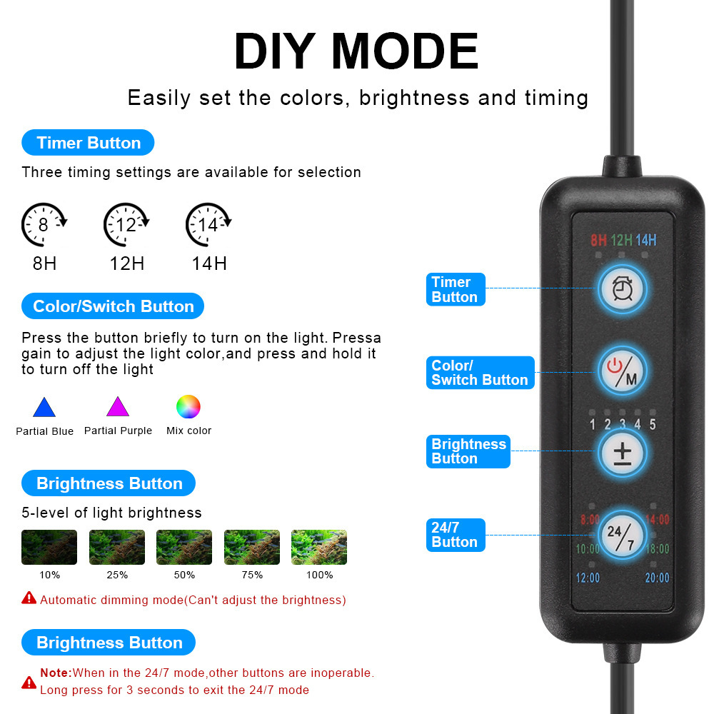 LED Aquarium Light Full Spectr - Marine Aquarium Reef review and price